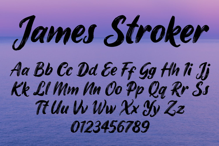 james-stroker-font