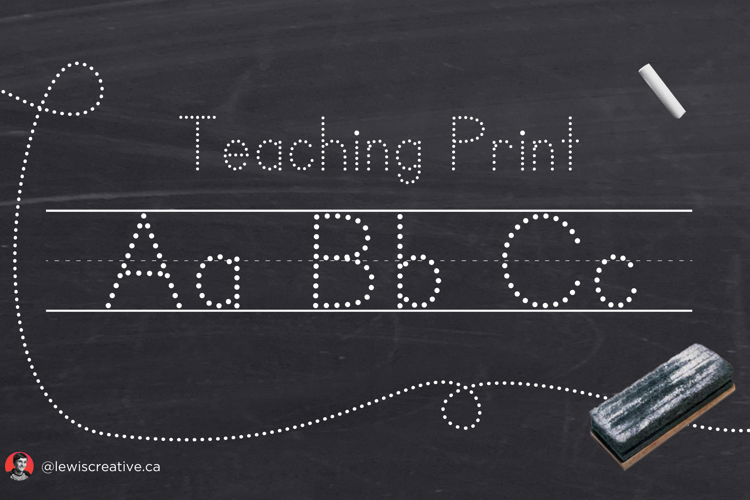 teaching-print-font