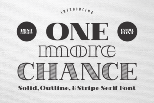 one-more-chance-font