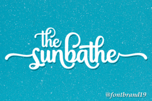 the-sunbathe-font
