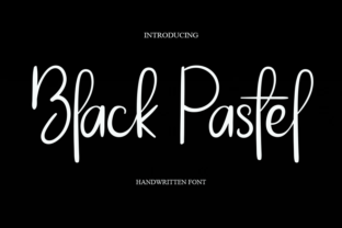 black-pastel-font