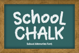 school-chalk-font