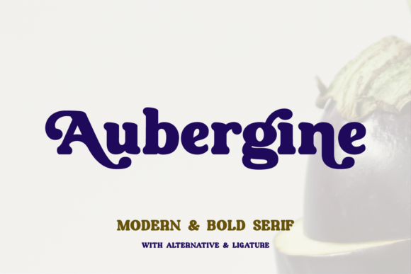 aubergine-font