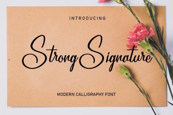 strong-signature-font