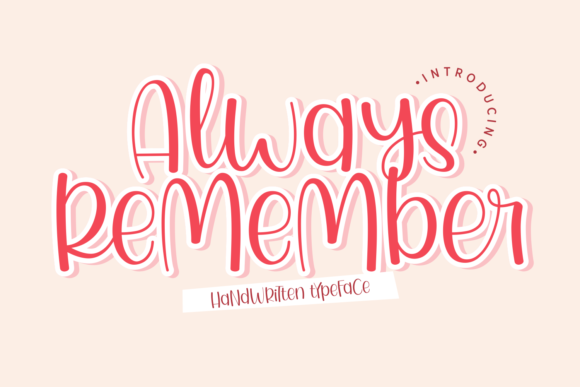 always-remember-font
