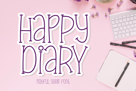 happy-diary-font