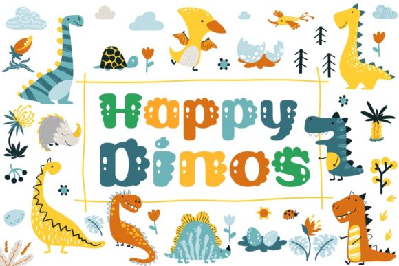 happy-dinos-font