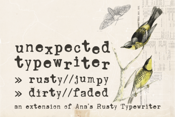 unexpected-typewriter-font