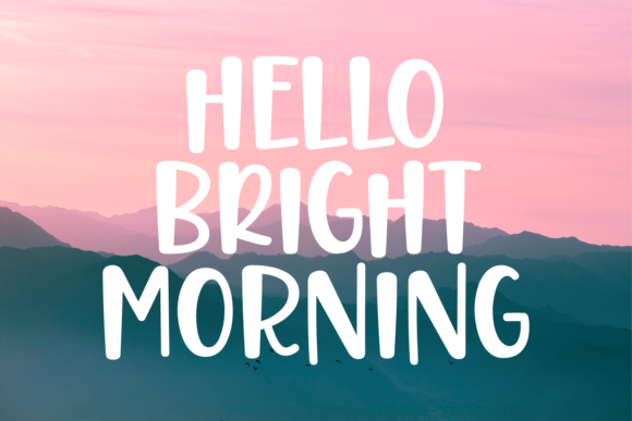 hello-bright-morning-font