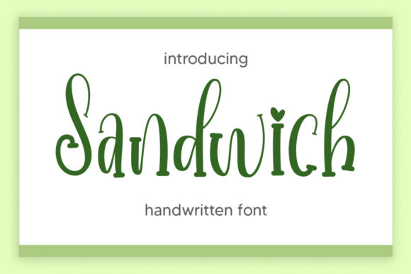 sandwich-font
