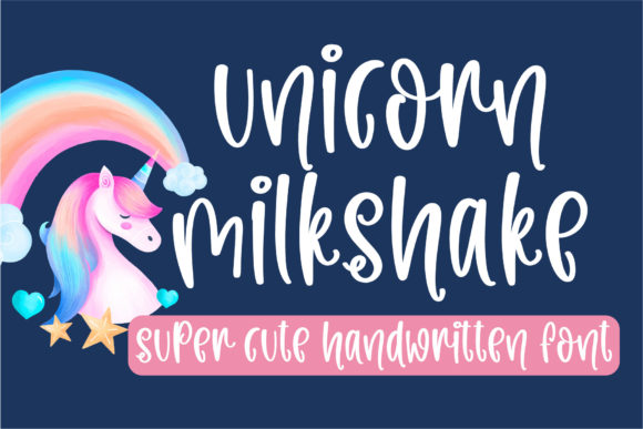unicorn-milkshake-font