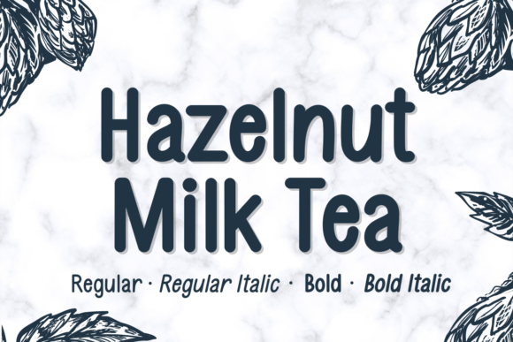hazelnut-milk-tea-font
