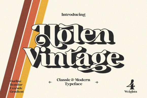 holen-vintage-font