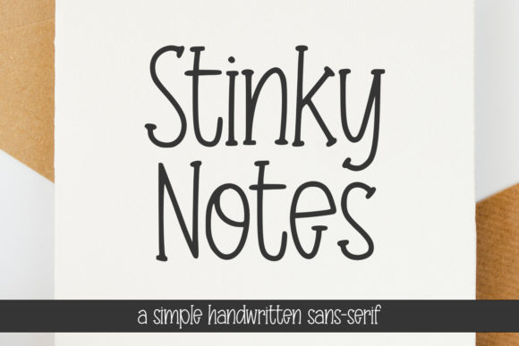 stinky-notes-font