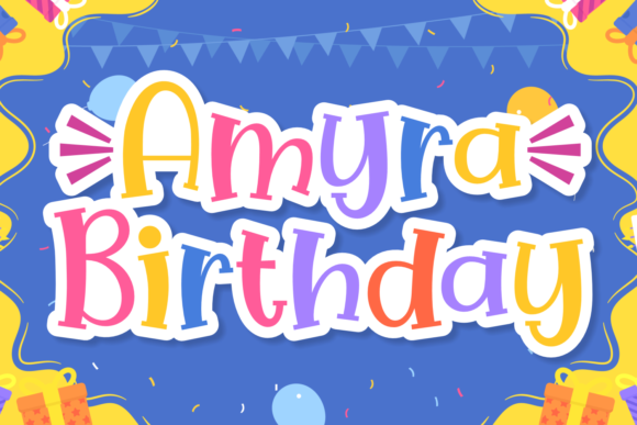 amyra-birthday-font