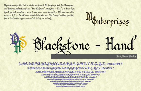 blackstone-hand-font
