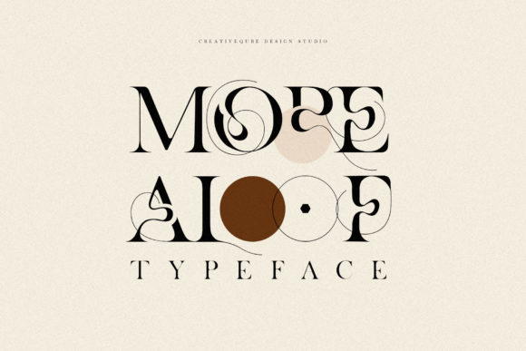 more-aloof-font