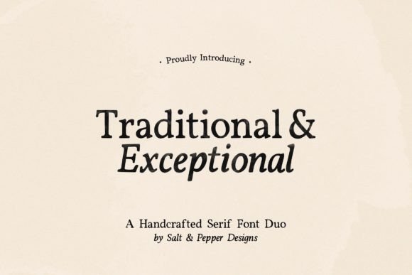 traditional-and-exceptional-font