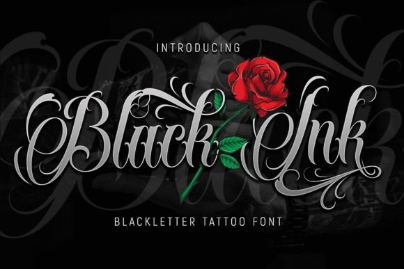 black-ink-font