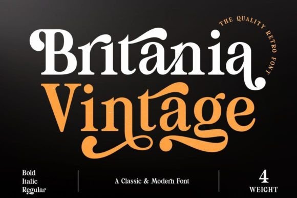 britania-vintage-font