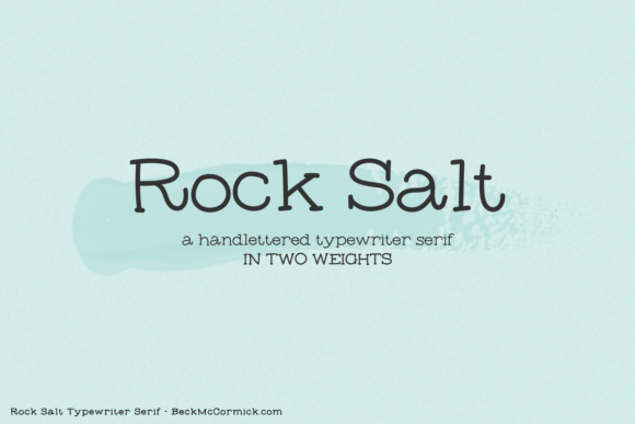rock-salt-font