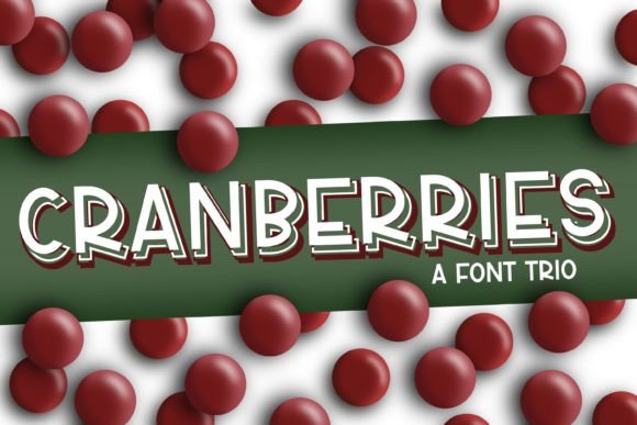 cranberries-trio-font