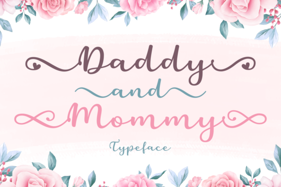 daddy-and-mommy-font