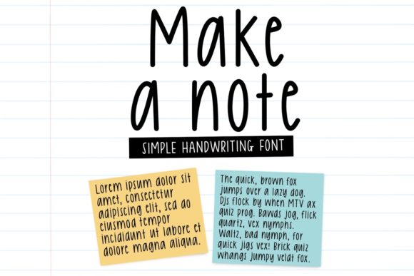 make-a-note-font