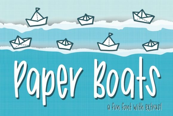 paper-boats-font
