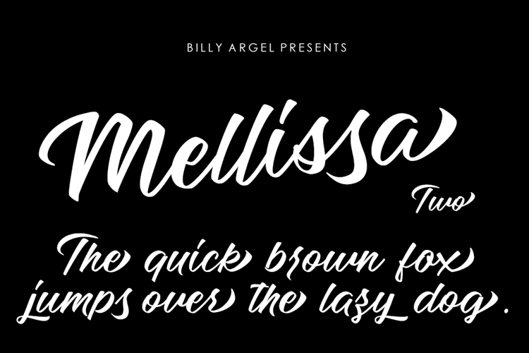 mellissa-two-font