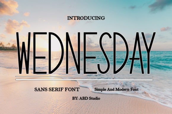 wednesday-font
