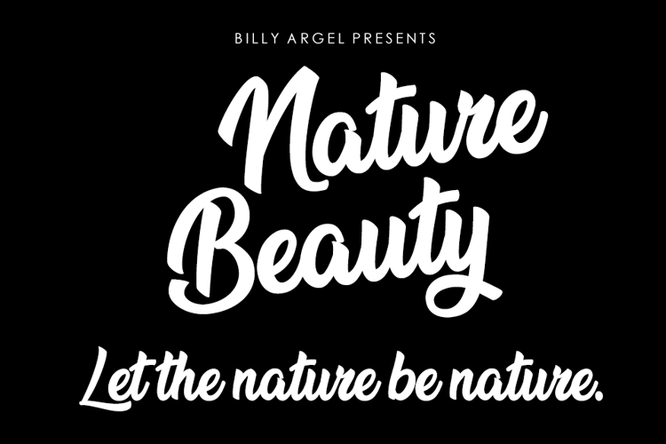 nature-beauty-font