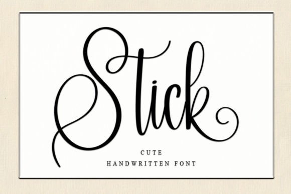stick-font
