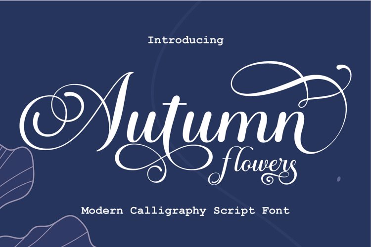 autumn-flowers-font