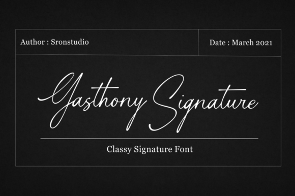 gasthony-signature-font