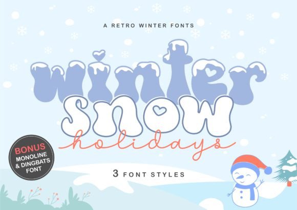wintersnow-holidays-font