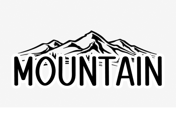 mountain-font