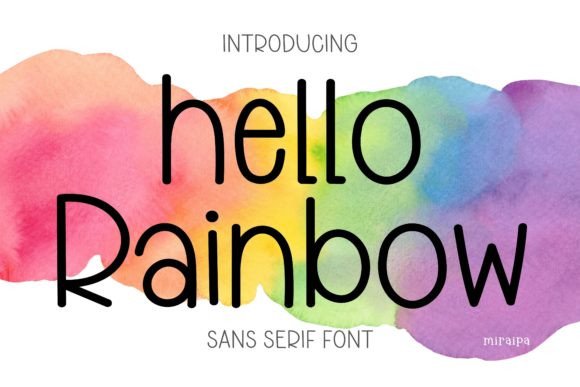hello-rainbow-font