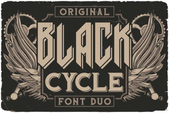 black-cycle-font