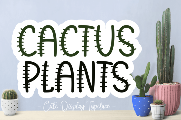 cactus-plants-font