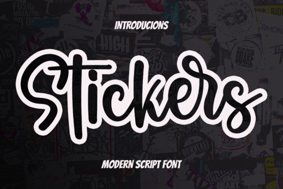 stickers-font